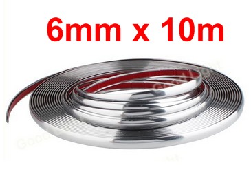 Car decor, chrome, 6mmx10m 