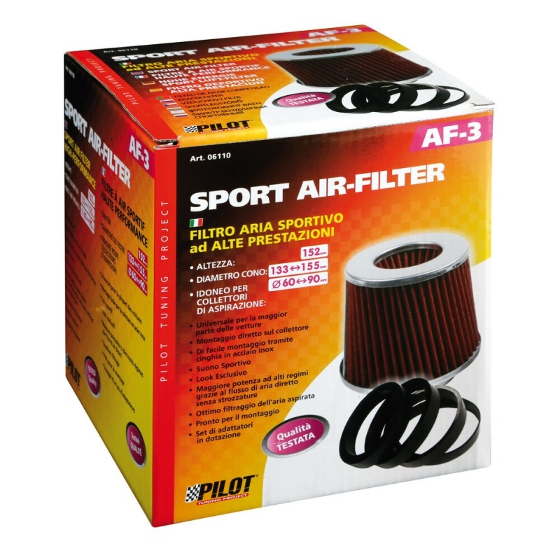 Super-Charge, stainless-steel sport air-filter AF-3