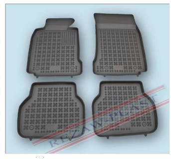 Rubber floor mat set BMW  5-serie E39 (1996-2003), with edges