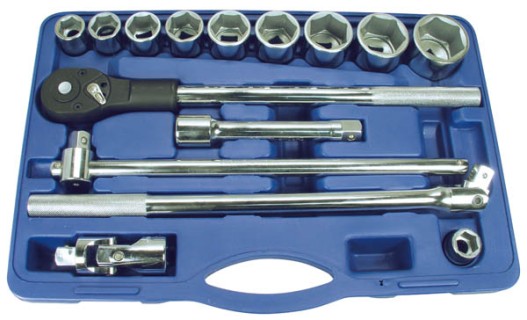 DEEP SOCKET SET  3/4", 15pcs.