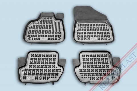 Rubber floor mat set  Citroen DS5 (2011-2015) with edges 
