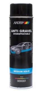 Motip Anti Gravel (oversprayable, medium solid, black), 500ml. 