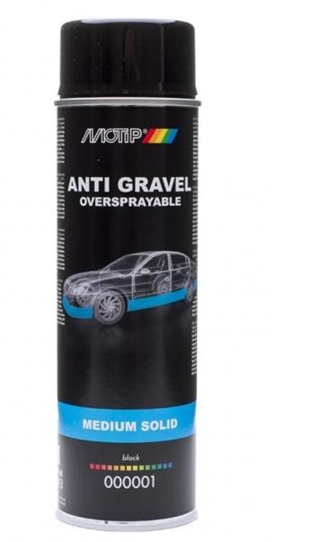 Motip Anti Gravel (oversprayable, medium solid, black), 500ml. 