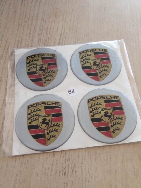 Disc stickers - Porsche 64mm