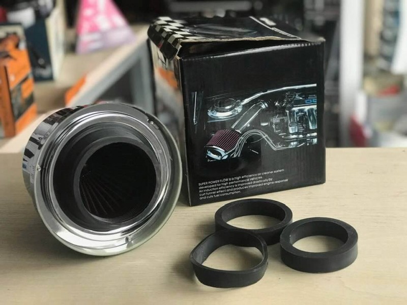 Sport air filter - BLACK, max. d-74mm