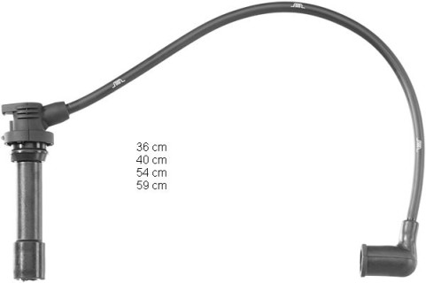 Ignition cables  Mazda 323-1.5 16v DOCH (1994-)