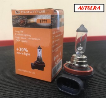 Car bulb H11 55W (+30%), 12V