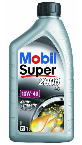 Semy-syntethic  motor oil Mobil Super 2000 10w40,  1L