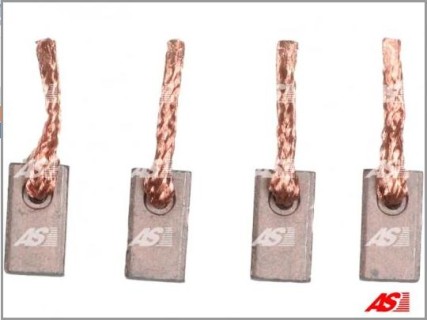 Starter brushesset , 7x10x18 mm, 12V