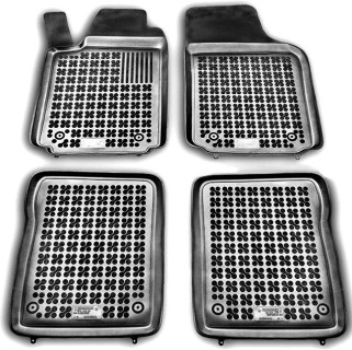 Rubber floor mat set  Audi A2 (2000-2005) with edges