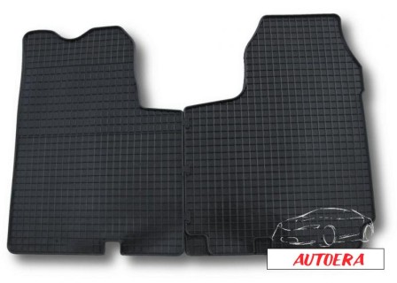 Rubber floor mats set Renault Trafic (2001-2014) /Opel Vivaro (2001-2014)/Nissan Primastar (2006-2014)