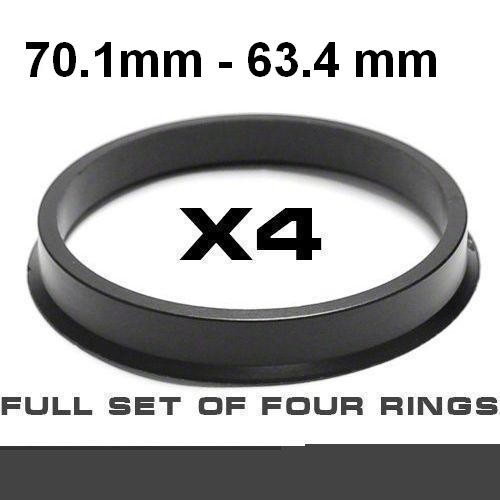 Wheel hub centring ring ⌀70.1mm ->⌀63.4mm
