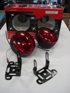 Universal fog lamp set, 90x50mm, 12V