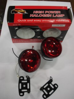 Universal fog lamp set, 90x50mm, 12V