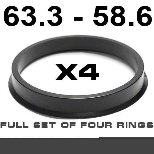 Wheel hub centring ring 63.3mm ->58.6mm