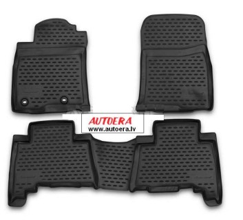Rubber floor mats set Toyota Land Cruiser 150 Prado (2015-2022)