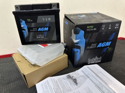 Moto battery - Intact AGM (with acid) 6A, 12V ; 80A (EN);  (-/+)