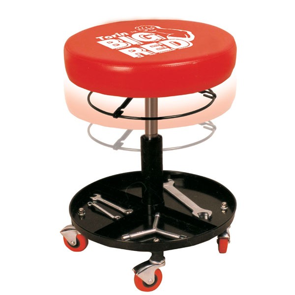 Pneumatic steel car maintance seat