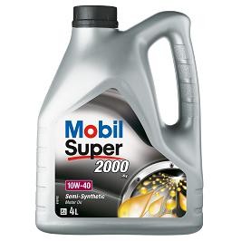 Semi-synthetic motor oil Mobil Super 2000 10w40, 4L