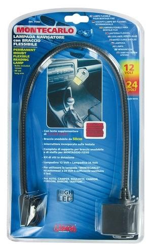Flexible lamp with switch MONTE CARLO, 12V