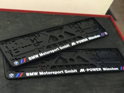 2PCS x Plate number holder - BMW Motorsport M-POWER