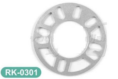 Alloy wheel spacer 78x151x3mm