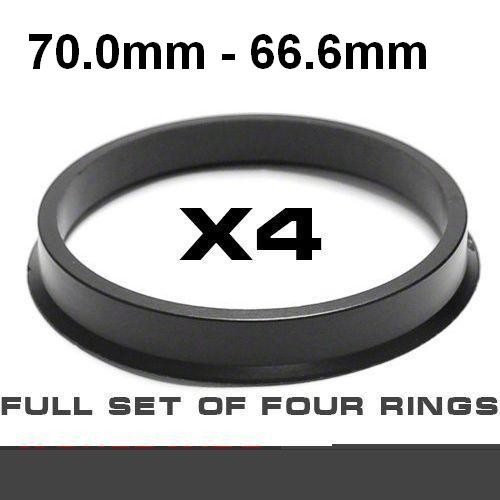 Wheel hub centring ring 70.0mm ->66.6mm