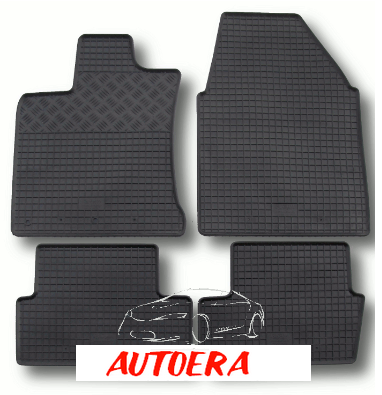 Rubber floor mats set Nissan Qashqai (2007-2013)