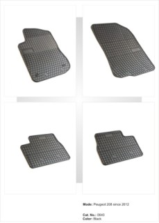 Rubber floor mats set Peugeot 20008 (2014-2021)
