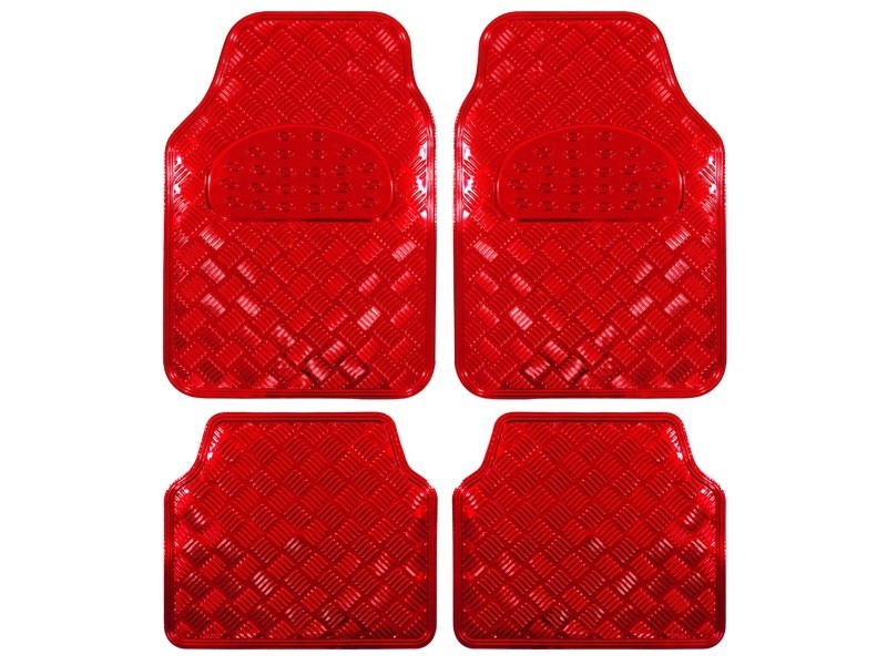 Universal floor mat set - Tuning, red