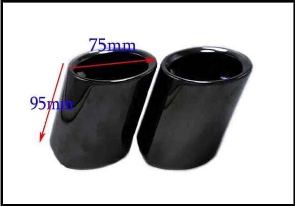 2PCS x muffler end for BMW 5-Series F10/ F11/ F07/ E12/ E28/ E34/ E39/ E60/ E61