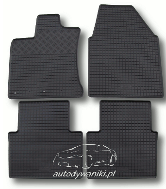 Rubber floor mats set  Nissan Qashqai +2 (2008-)