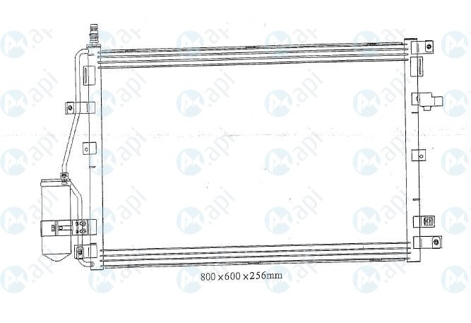 Air condenser radiator Volvo XC90 (2002-)