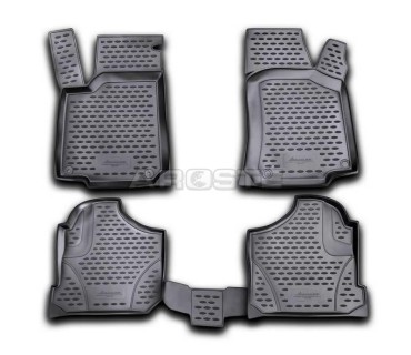 3D Rubber floor mat set  SEAT/VW with edges 