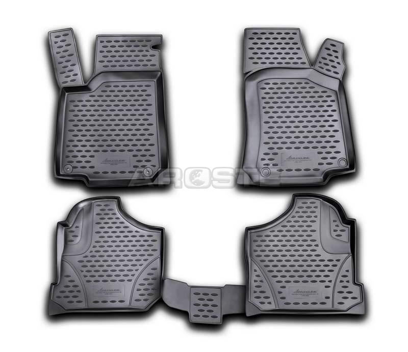 3D Rubber floor mat set  SEAT/VW with edges 