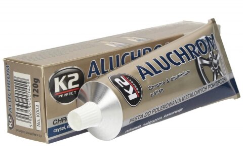 Chrome & Aluminium polish  - K2 ALUCHROM, 120g.