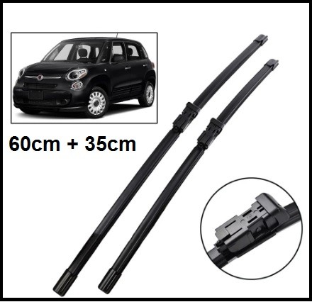Front frameless wiperblade set by OXIMO for Ford/FIAT, 60+35cm