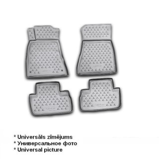 Rubber floor mats set for Lexus GS350 (2012-), with edges
