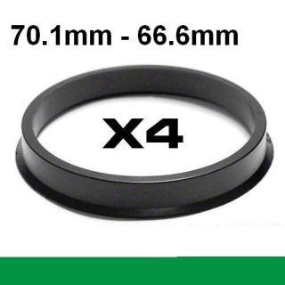 Wheel hub centring ring ⌀70.1mm ->⌀66.6mm