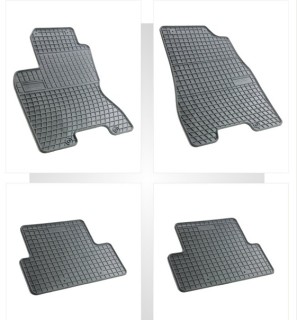 Rubber floor mats set Nissan X-Trail (2007-2013)