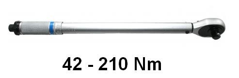 Torque wrench 1/2", 42-210Nm
