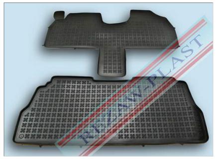 Rubber floor mat  set Peugeot 806 (1994-2002) with edges