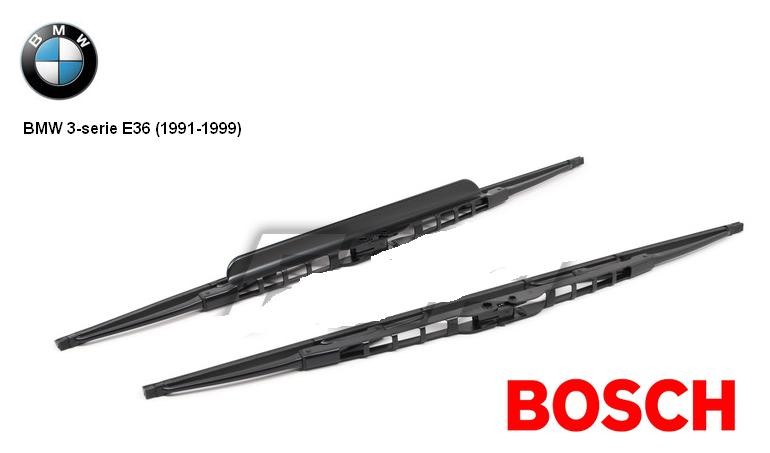 Wiper blade set BOSCH with spoiler BMW 3-serije E36 (1991-1999), 50cm+50cm
