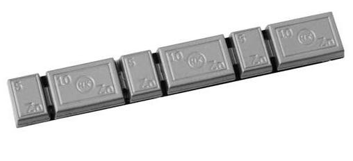 Wheel balancing weights, aluminium 4.8mm, 100pcs.