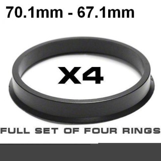 Wheel hub centring ring 70.1mm ->67.1mm