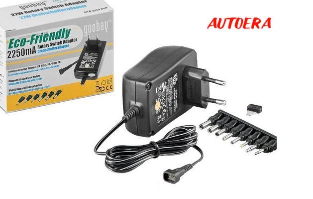 Converter, 220-240V -> 3-12V, 27W, 2250mA