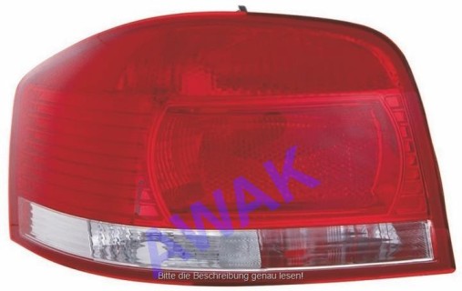 Rear lamp Audi A3 (2003-2008), left