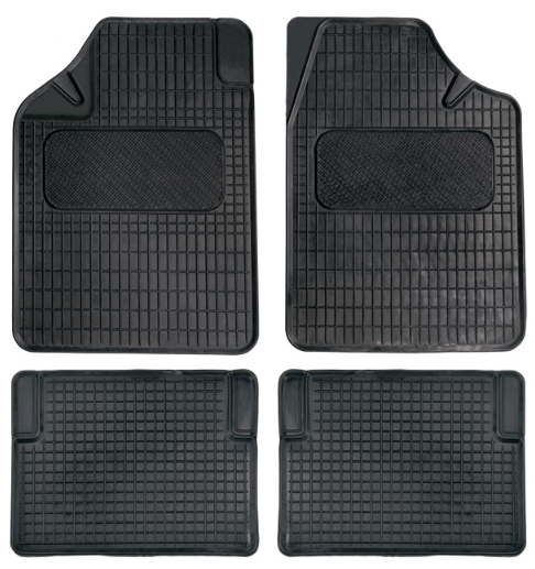 Rubber floor mats set, universal UNI1