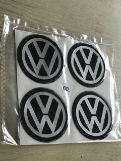 Silicone wheel stickers VW 60mm