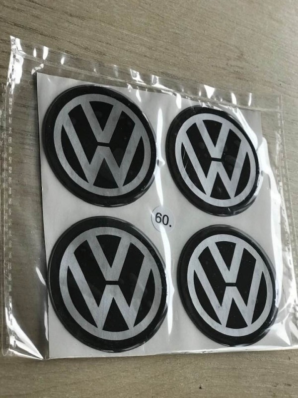 Silicone wheel stickers VW 60mm